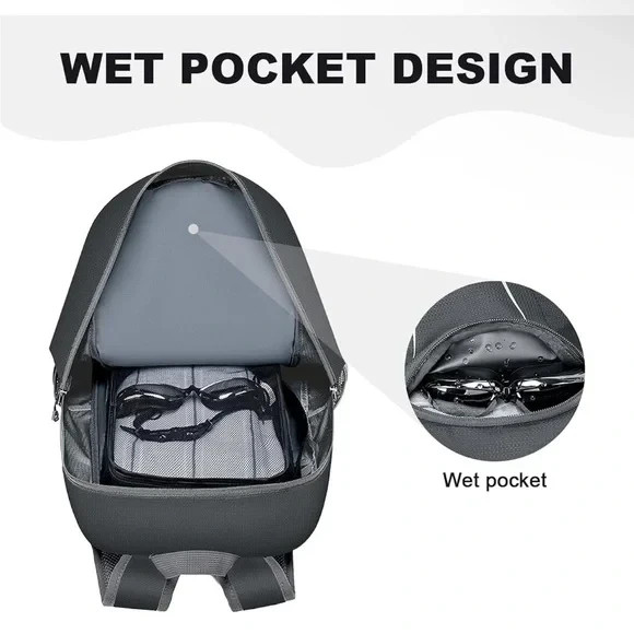 Backpack - Ultra Lightweight Packable Backpack for Travel Camping, BLACK 5