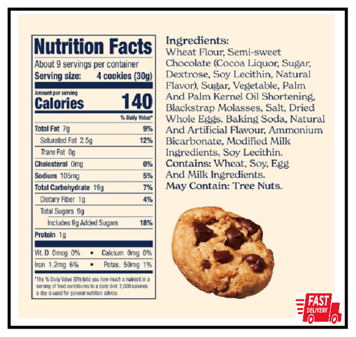 Famous Amos Original Recipe Chocolate Chip Bite-Size Cookies, 30 Pack Box, 30 oz gallery