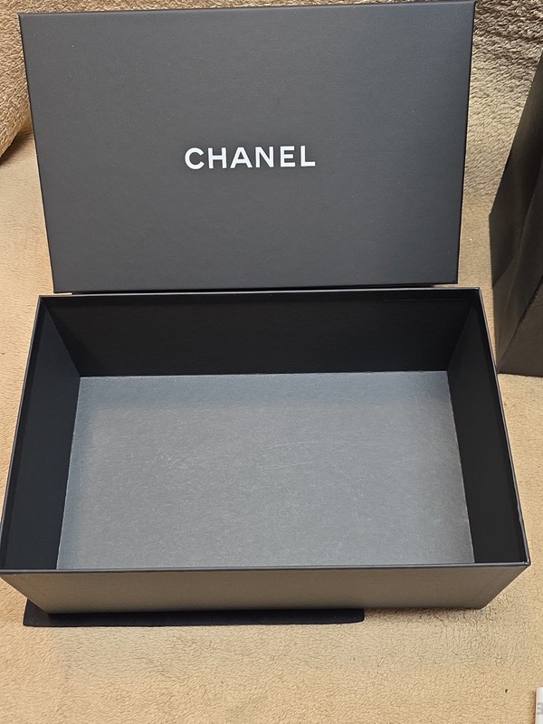 Chanel Medium Empty Box, Gift Bag, 2 Ribbons, Booklet, 4 Tissues & Dust Bag gallery