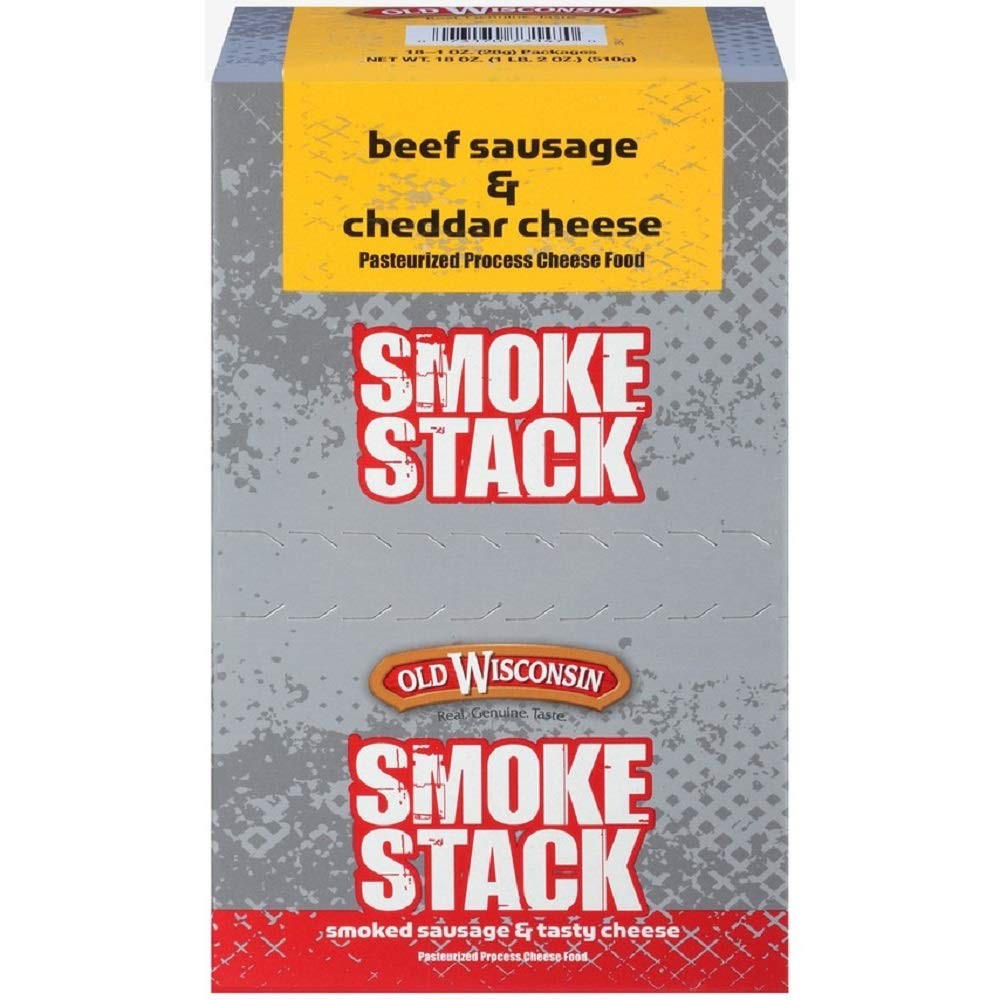 Old Wisconsin Cheese, Beef Stick and Cheddar, 1-Ounce (Pack of 18) gallery