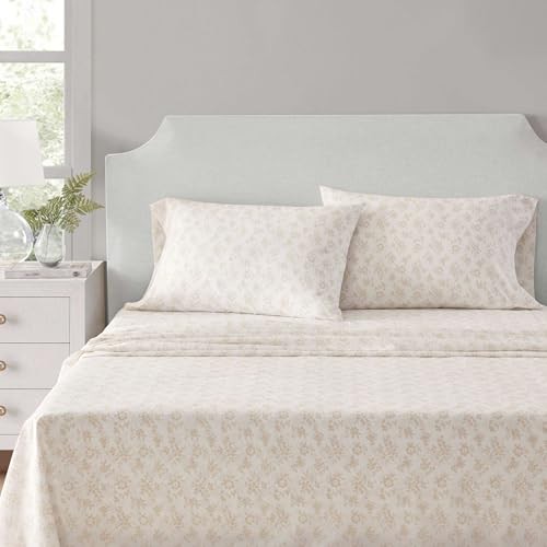 - Size Sheets Set, Crisp & Tailored Cooling Sheets w/a Queen Floral White gallery
