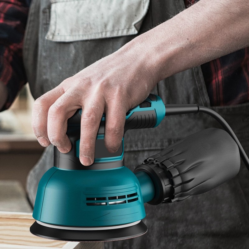 6 Speed Adjustable Electric Eccentric Sander with Dust Collection 360° Rotation gallery
