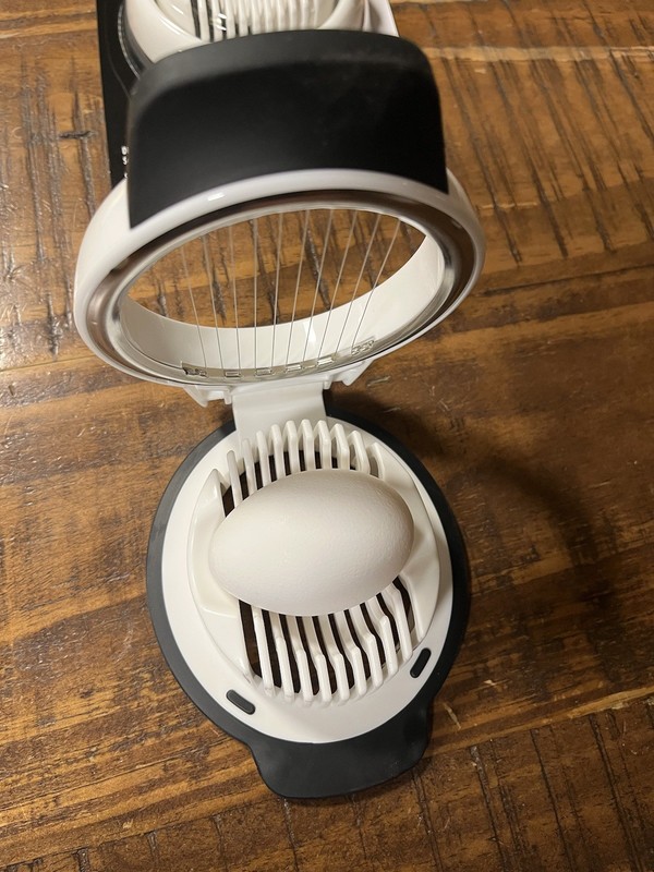OXO Good Grips Egg Slicer Quick Easy Sharp - Stainless Steel - Dishwasher-Safe gallery