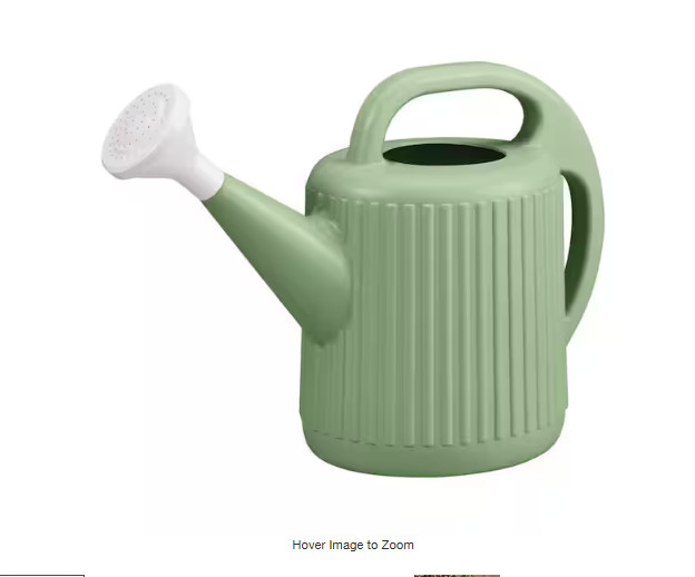 2 Gal. Green Modern Multi-Grip High Density Plastic Watering Can gallery