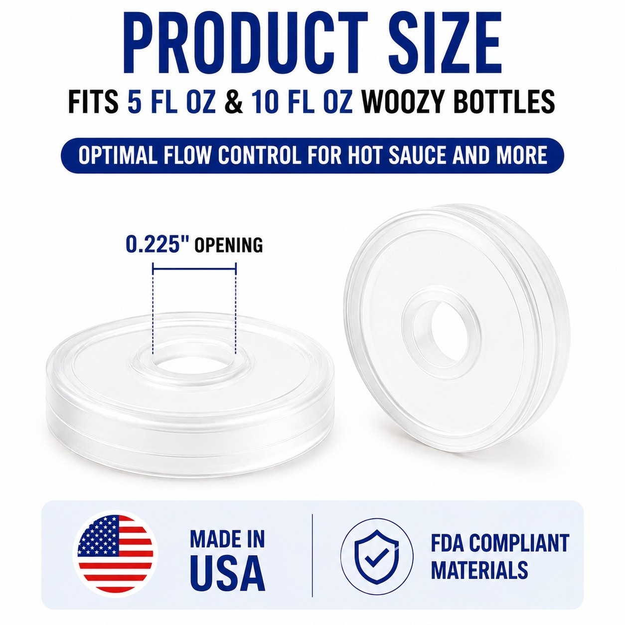 22,000 Pcs. Woozy Orifice Dripper Reducers for 5 fl. oz. & 10 fl oz. Bottles USA gallery