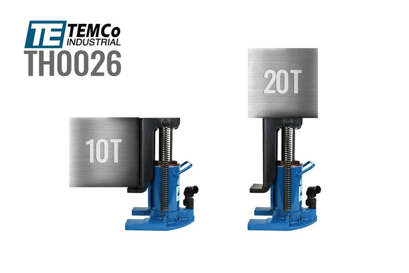 TEMCo Hydraulic Machine Toe Jack Lift 10 / 20 TON Track 5 YEAR Warranty gallery