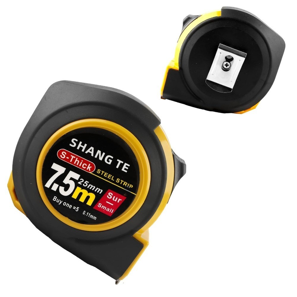 25 ft Self-Locking Steel Tape Measure Retractable, Dual Imperial and Metric Auto gallery