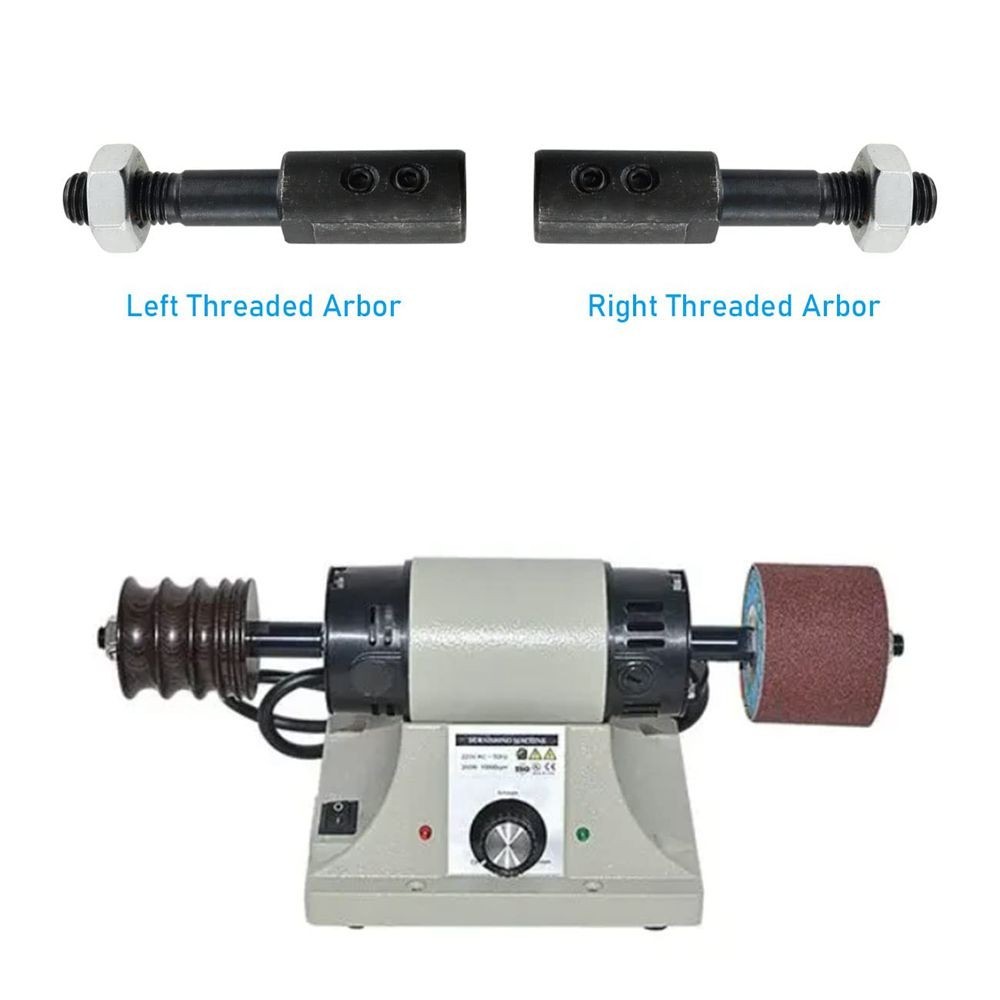 2 Sets 8mm Motor Arbor Adapter Bench Grinder Extension Shaft Threaded Kit C612 gallery