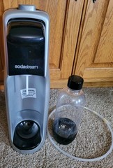 SodaStream Jet Soda Maker Machine Black Gray And Bottle