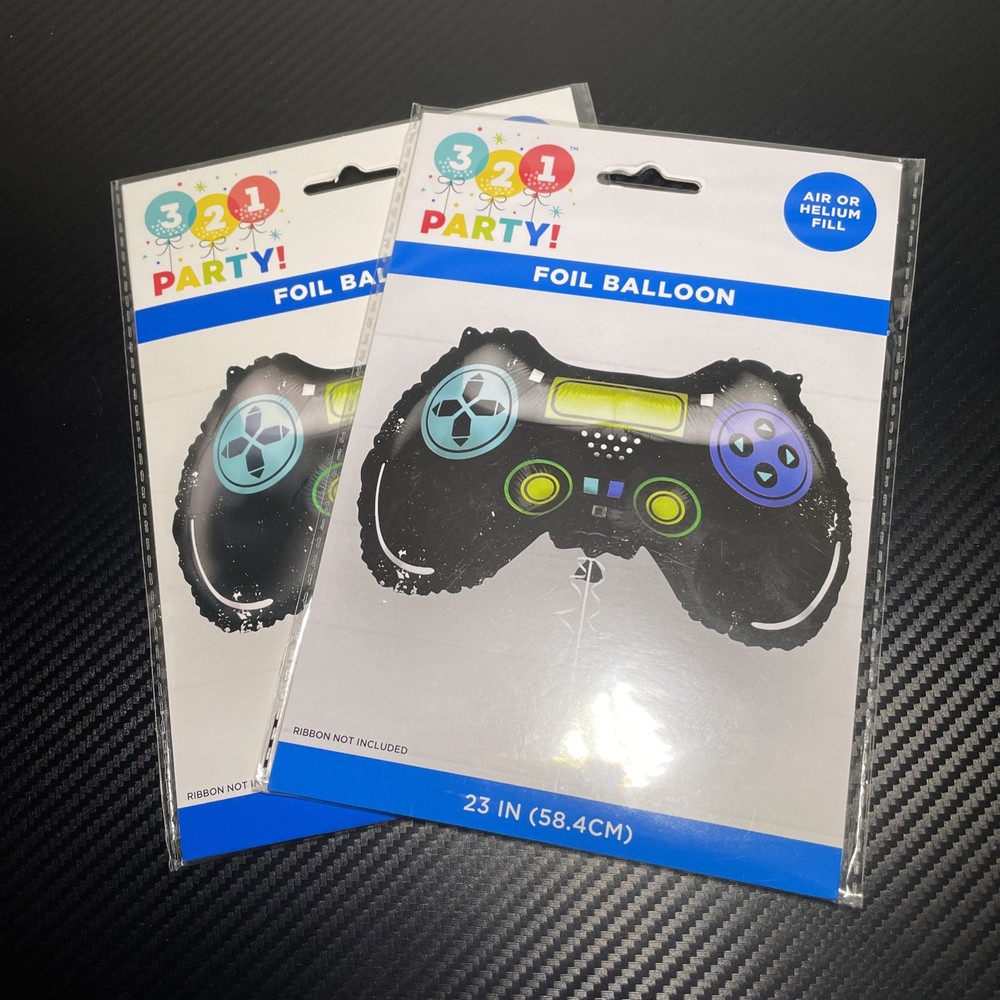 321 Party! Game Controller Large 23" Foil Balloon Decoration Lot Of 2 New