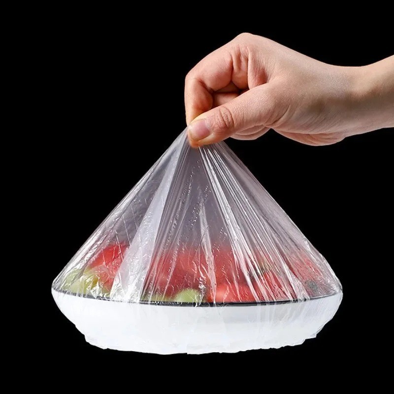 100Pcs Food Cover Disposable Plastic Wrap Elastic Food Covers For Fruit Bowl Cup gallery