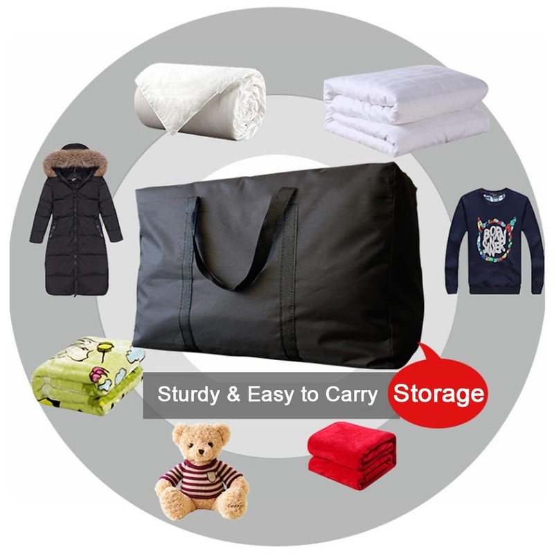 Extra Large Moving Bags with Strong Zippers Carrying Handles, Storage Bags gallery