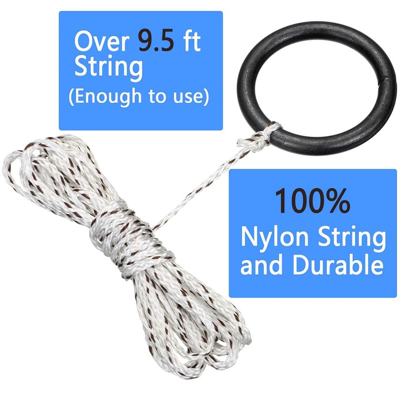 Hook and Ring Toss Game Set with String, Screws, Ring, and Iron Hook gallery