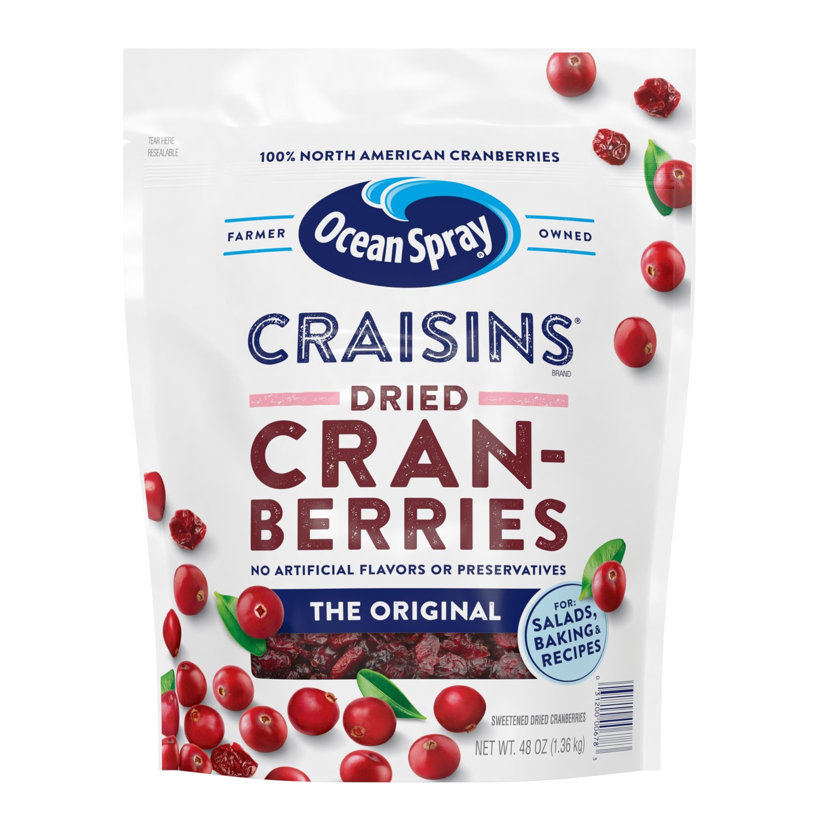 Ocean Spray® Craisins® Original Dried Cranberries, 48 Ounce (Pack of 1) gallery