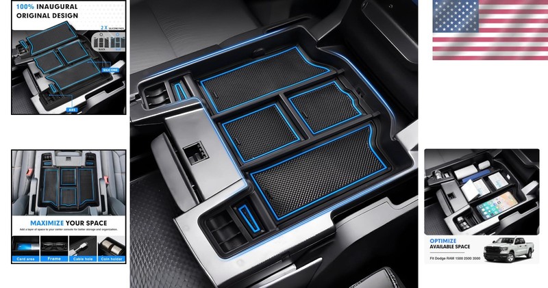 Center Console Organizer for 2019-2026 Dodge RAM 1500 2500 3500 Accessories Armr gallery