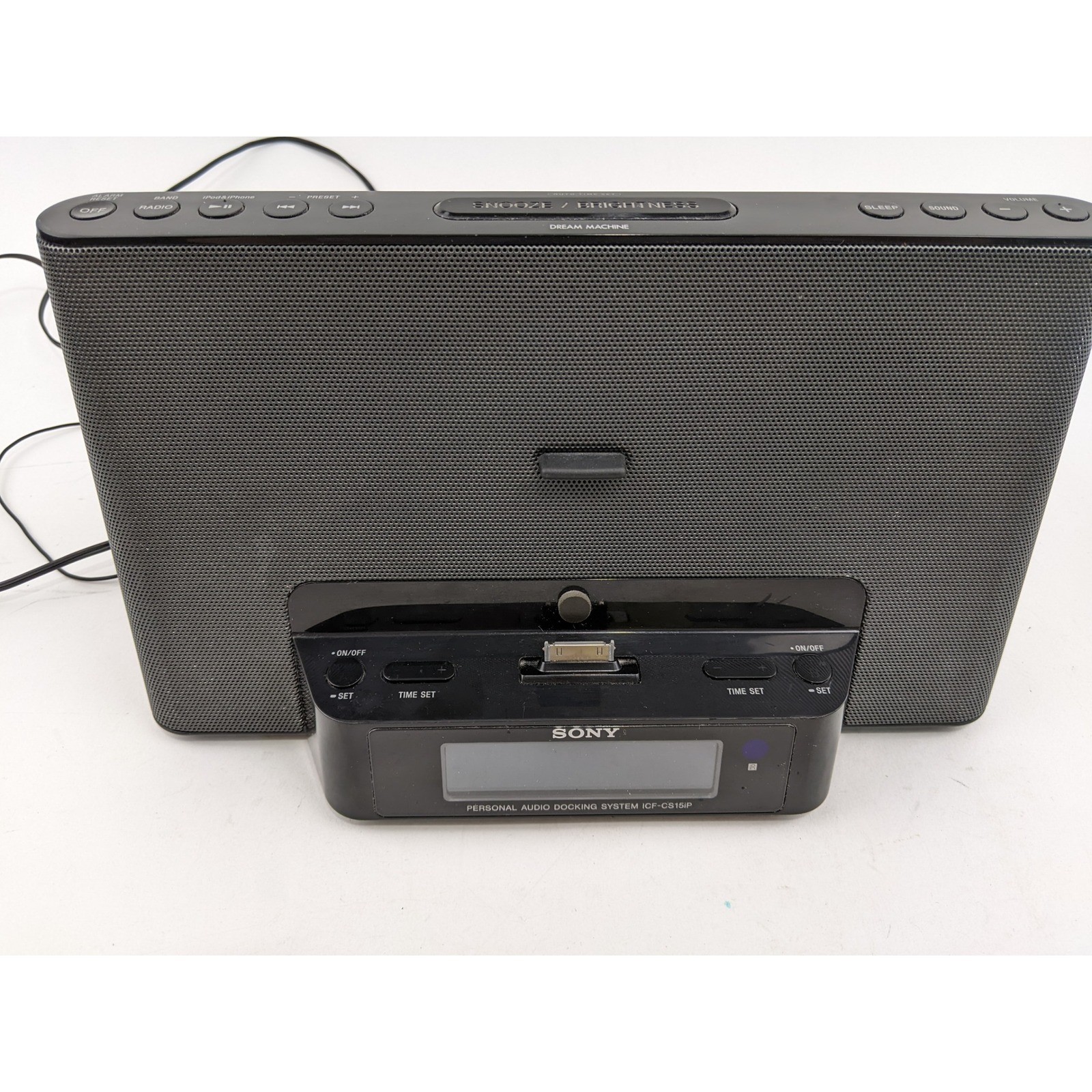 Sony ICF-CS15iP Personal Audio Docking System Dream Machine Clock Radio gallery