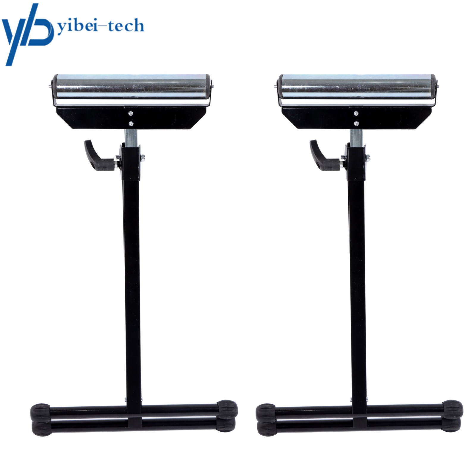 2 Pack 132 lbs Folding Height Adjustable Roller Stand 26-3/4" to 42-1/5" gallery
