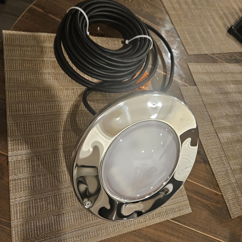 J&J Electronics Pure White LED Pool Light 120V LPL-F3W-120-50-P
