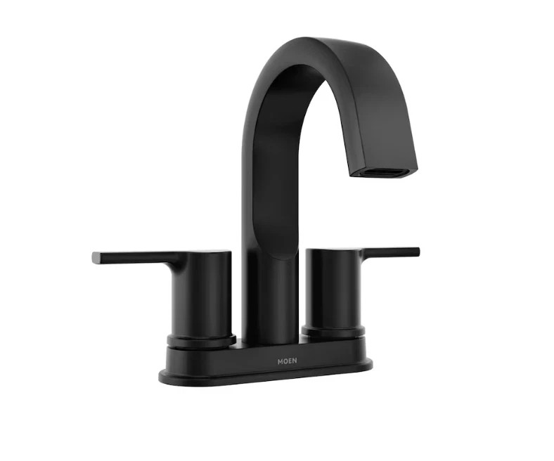 Moen 84153BL Avri Two-handle Bathroom Sink Faucet-Matte Black gallery