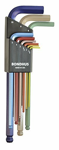 Bondhus 69499 Ball End L-Wrench Set with ColorGuard Finish, 9 Piece gallery