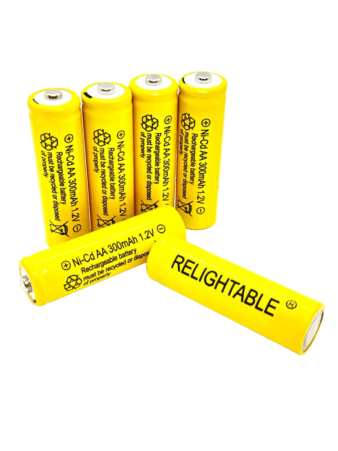 8-PCS 300mAh AA NiCd 1.2v Rechargeable Batteries Ni-Cd Garden Solar K8 gallery