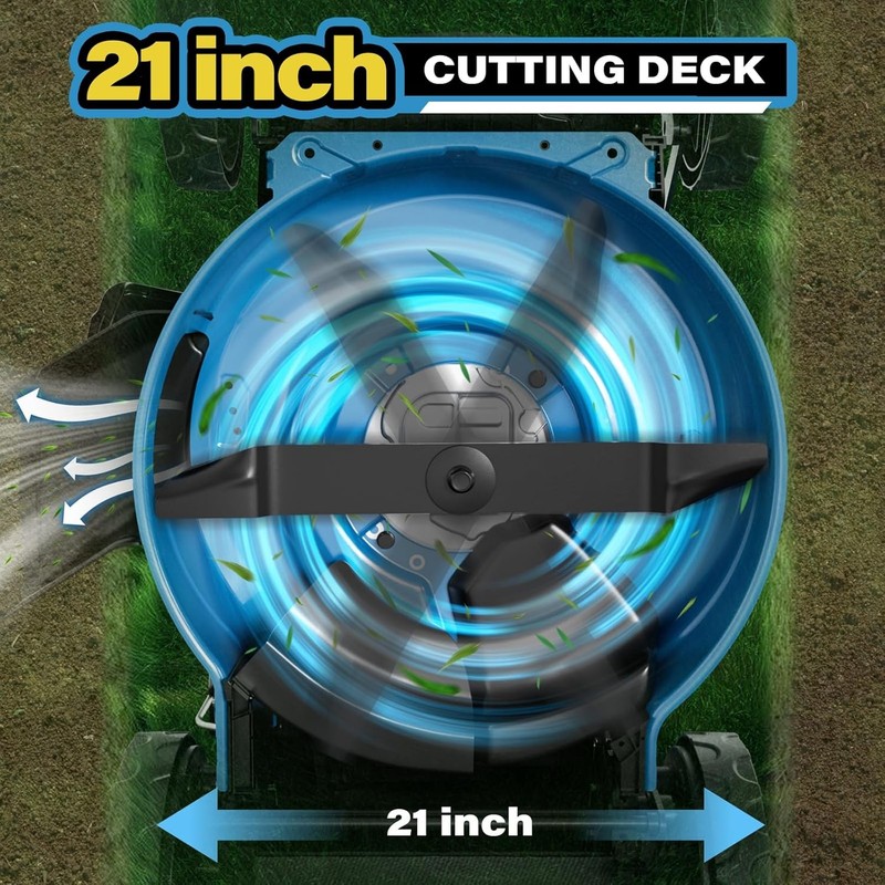 21“ Cutting Deck 201cc 4-Cycle Engine 7 Levels 3-in-1 Gas Powered Push Lawnmower gallery