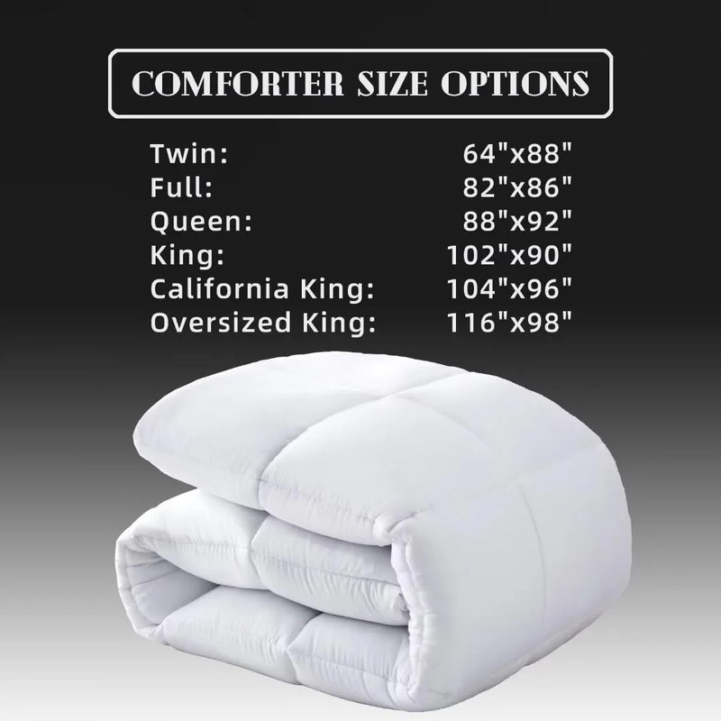 DOWNCOOL Comforters California King Size, Duvet Insert,White All Season Duvet, L gallery