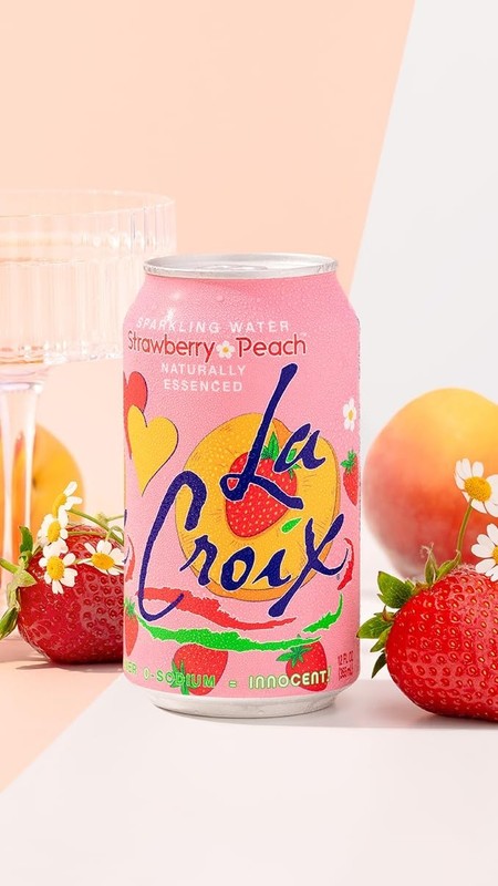 Refreshing Strawberry Peach Sparkling Water, Zero Calories, 12 Fl Oz (Pack of 8) gallery