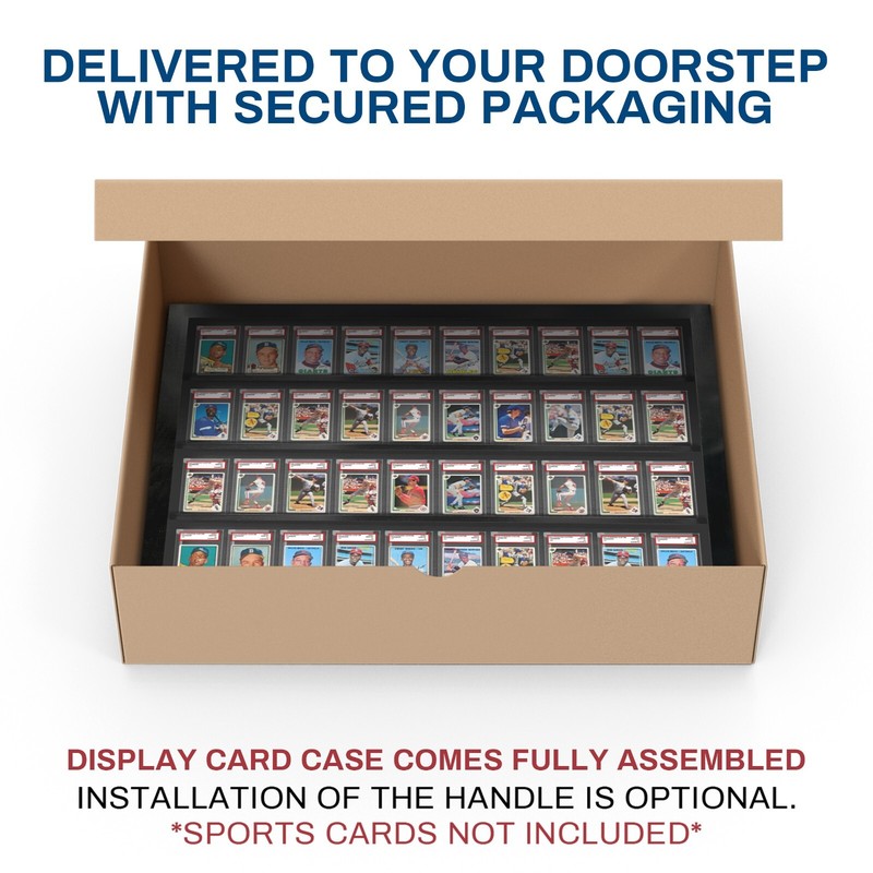 Baseball Card display Case 50 PSA Beckett DEEP / Graded Card Case Holds 50 PSA gallery