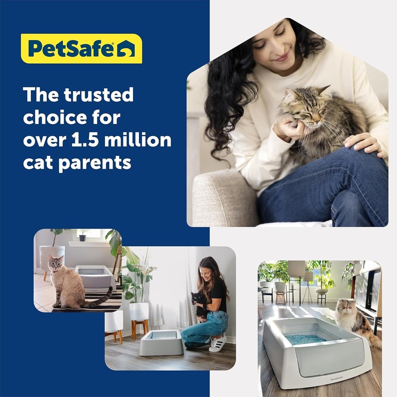 PetSafe ScoopFree Disposable Crystal Cat Litter Tray - Easy Cleaning Box - Refil gallery