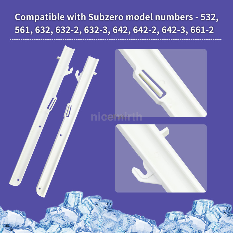 1 Pair Replacement for Subzero Ice Bucket Slides - Left & Right 7014661 7014649 gallery
