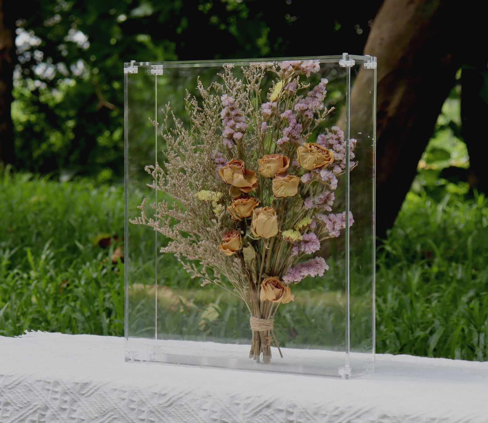 13x16 Acrylic Shadow Box, Assemble Display Case, DIY Tabletop/Wall Mount Display gallery