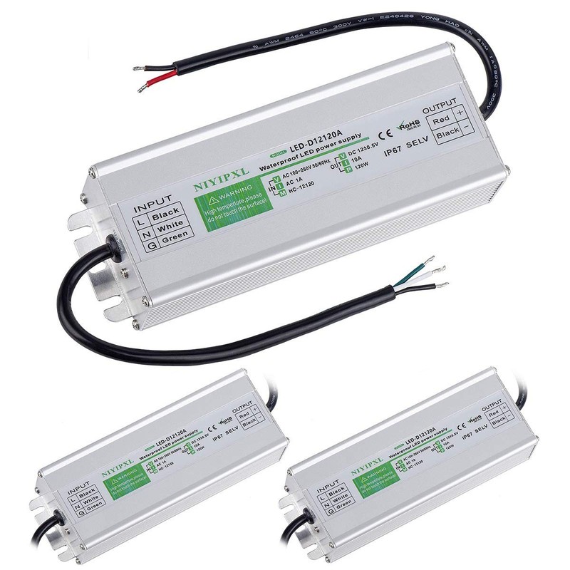 3 Pack LED Driver 120 Watts Waterproof Power Supply Transfoer Adapter 100V-2... gallery