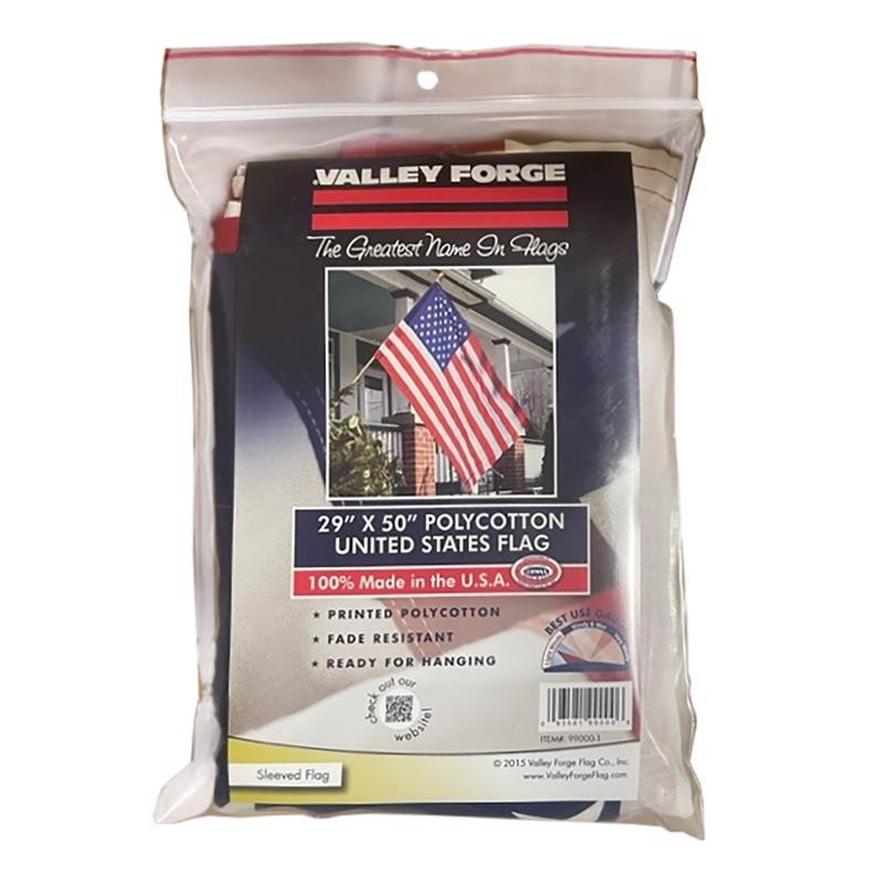 Valley Forge 99000-1 Polycotton Multicolored Sewn American Flag 29 H x 50 W in. gallery