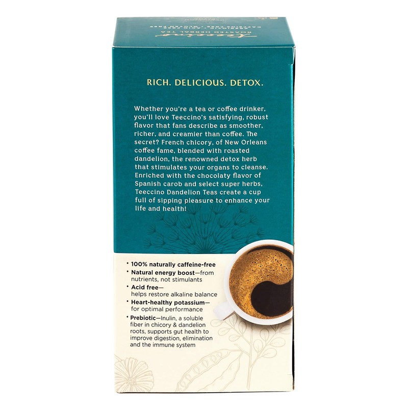 Dandelion Mocha Mint Tea - Caffeine , Roasted Tea with Prebiotics, 3x More He... gallery