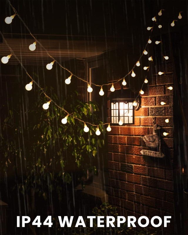 Globe String Lights 43 Ft 100 LED Fairy Lights Plug in with Warm White 43 ft gallery