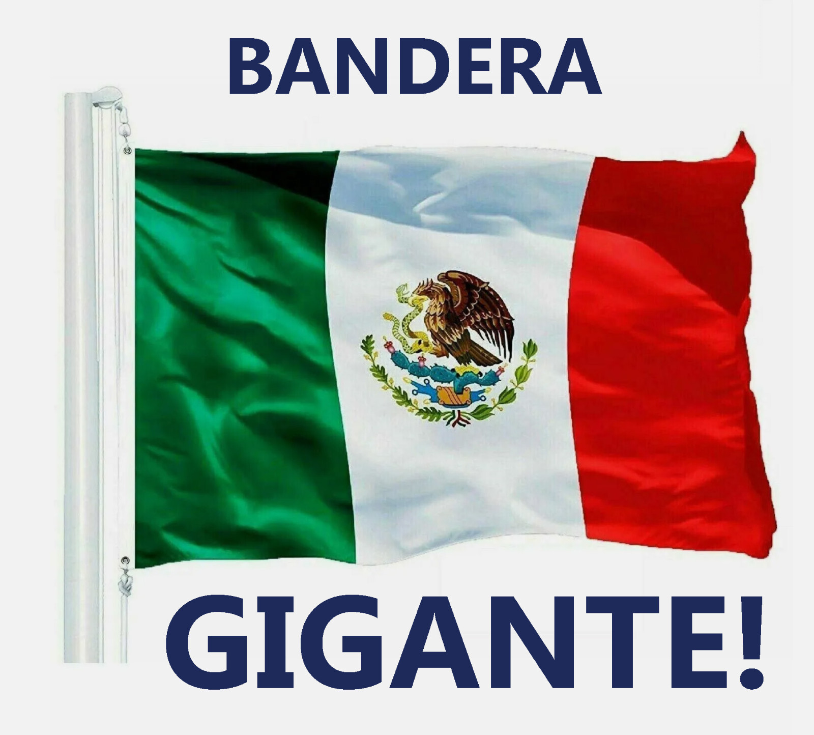 New 5’x8’ Polyester MEXICO FLAG Mexican Banner Pennant Bandera Indoor Outdoor gallery