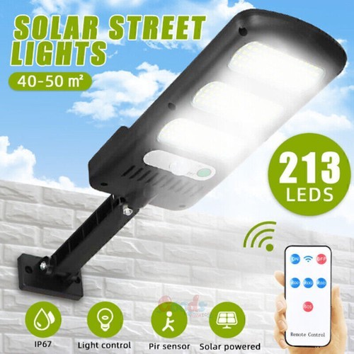 Weathproof 1600W LED Solar Street Light 9000000LM Dust To Dawn Road Fence Lamp gallery