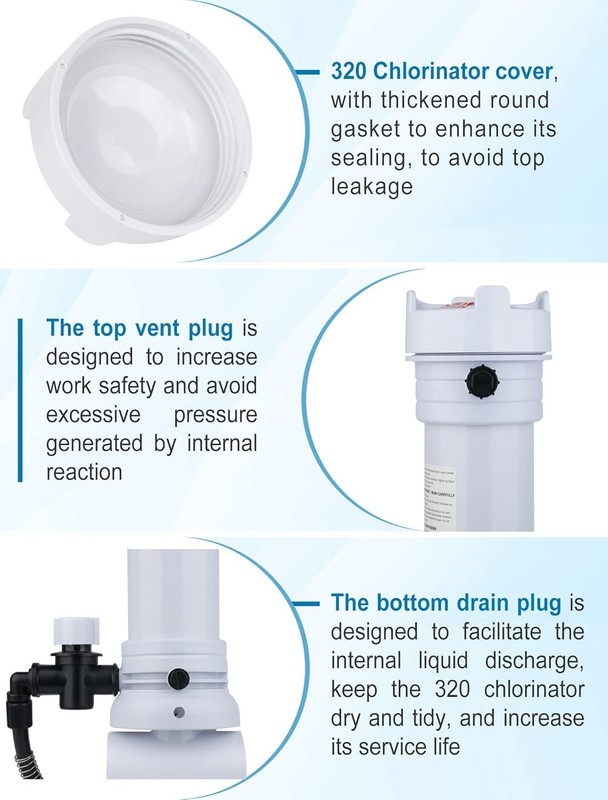 320 Pool Chlorinator Compatible with pentair Rainbow R171096 Automatic Inline... gallery