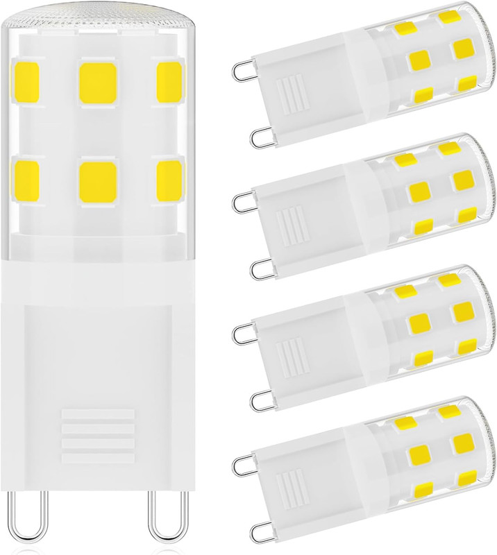 G9 LED Bulb 2W,25W Halogen Light Bulbs Equivalent 250LM,120V Mini T4 G9 Bi-Pin B gallery