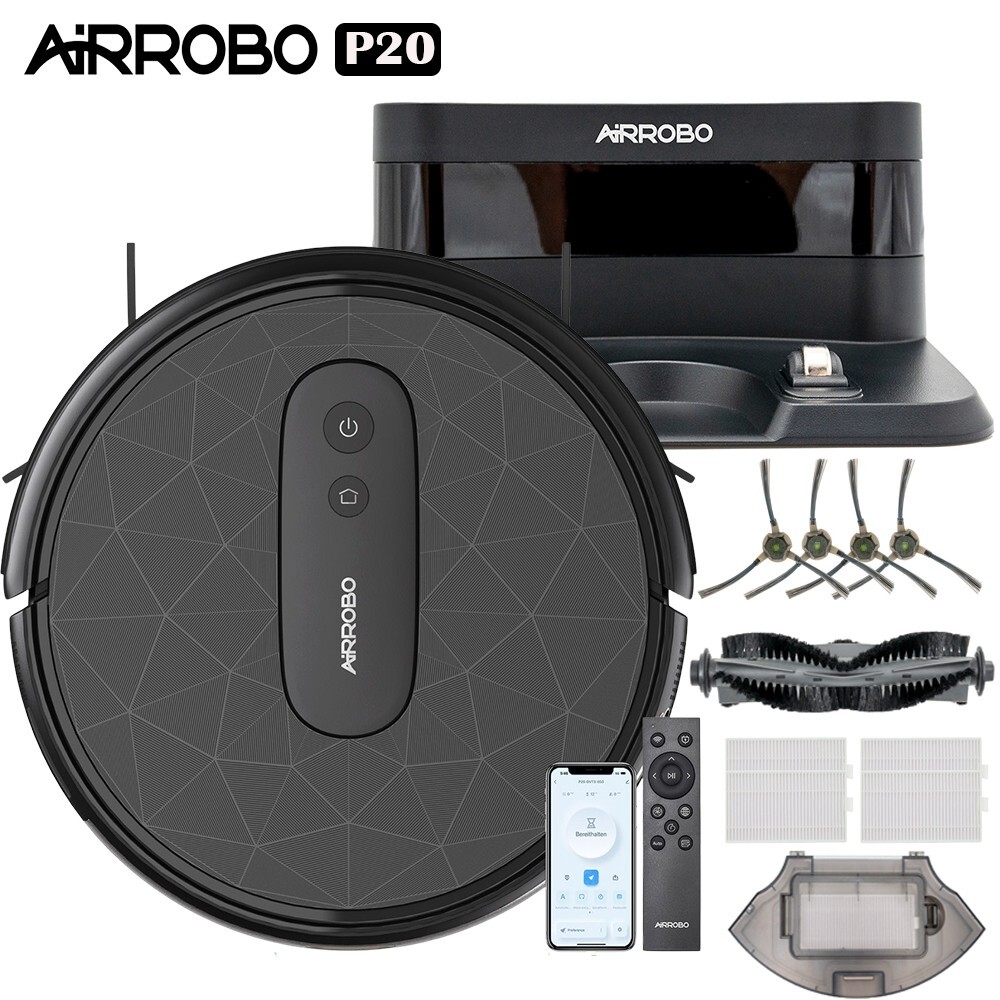 Refurbished AIRROBO P20 3-inch Robot Vacuum 2800Pa for Pet Hair Low Pile Carpet gallery
