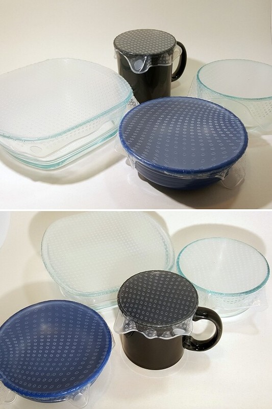 Plastic Wrap Alternative - 100% Silicone Food Storage Wrap (4-PACK) gallery