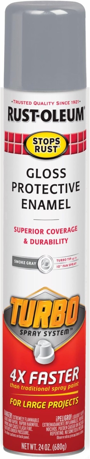 Rust-Oleum 334128 Stops Rust Turbo Spray Paint, 24 oz, Gloss (Select Color) gallery