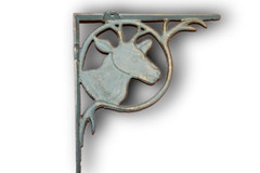 9″ x 9″ Deer Shelf Bracket – Decorative Cast Iron Home Decor Free Ship, B-73