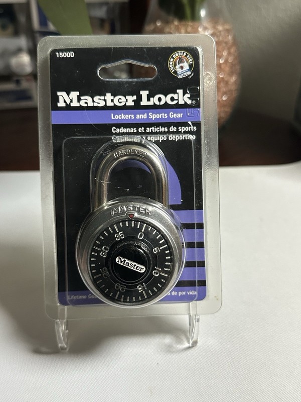 3X Master Lock 3-Digit Combination Padlock 1500D 1-7/8" gallery