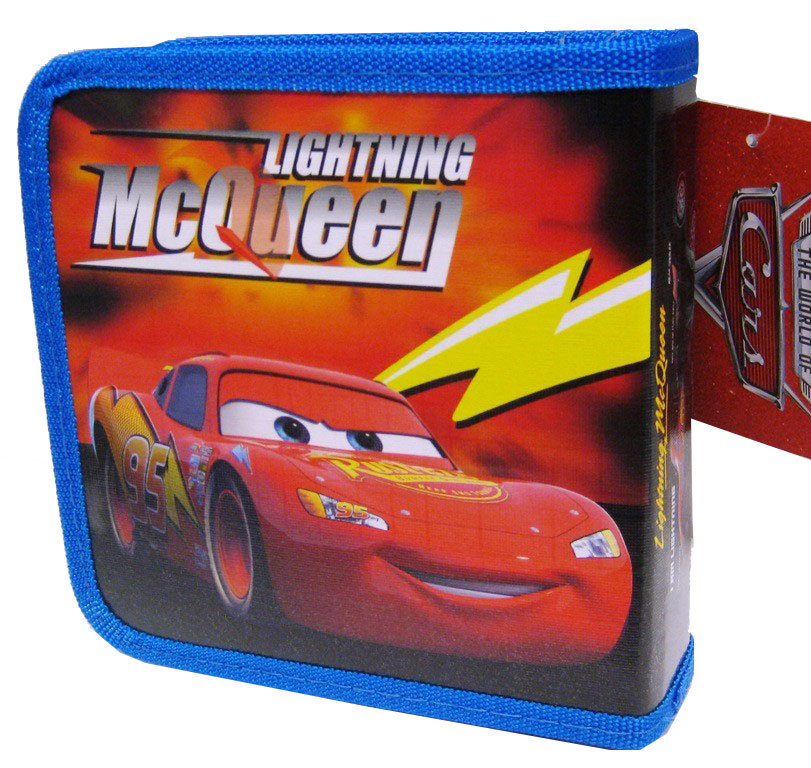 24 CD DVD Organizer Storage Case CARS McQueen & Friends Blue NWT N gallery