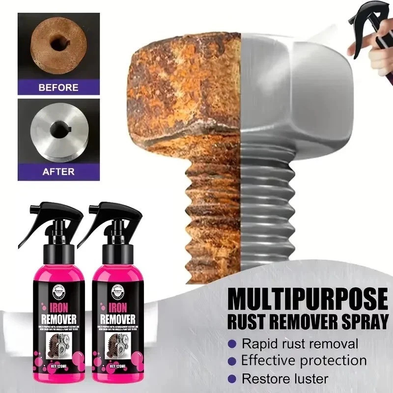 All-Purpose Rust Remover Spray 120ML Fast-Acting Iron Oxidation Eliminator gallery