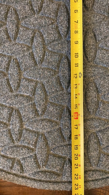 Weather Guard Diamonds & Skid Resistant 18” x 28” Door Mat in medium gray gallery