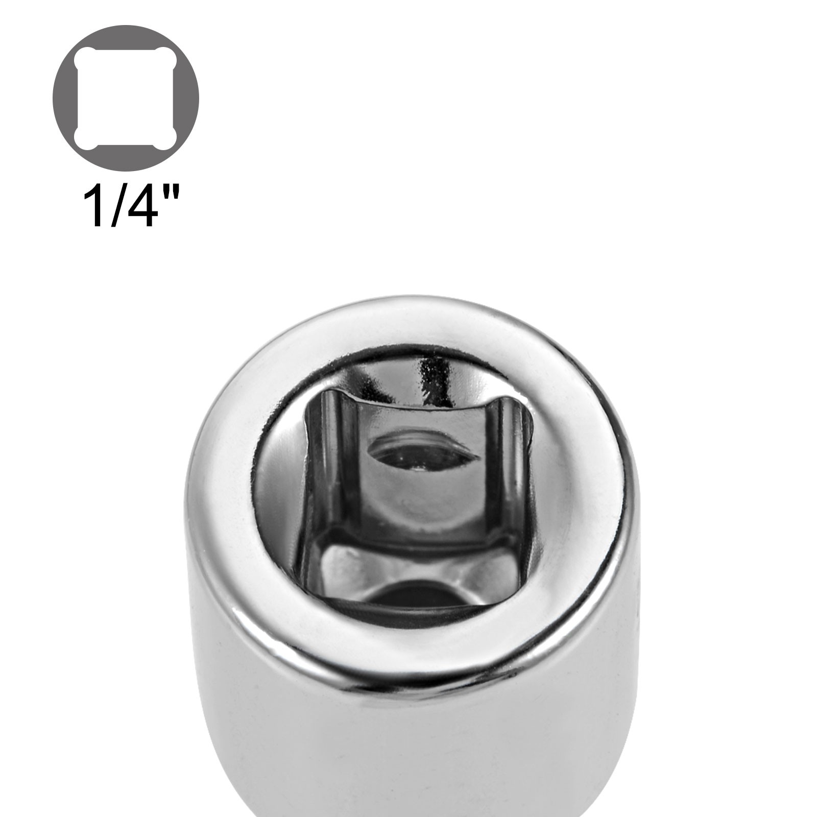 5pcs 1/4" Drive (F) x 3/8" (M) Socket Reducer Adapters Female to Male Silver gallery