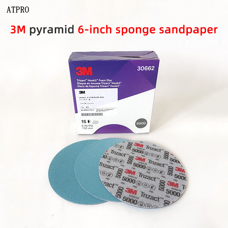 3M 02085 Trizact Pyramid Disc Foam Grinding Disc 6" P3000/5000（15pcs/box） gallery
